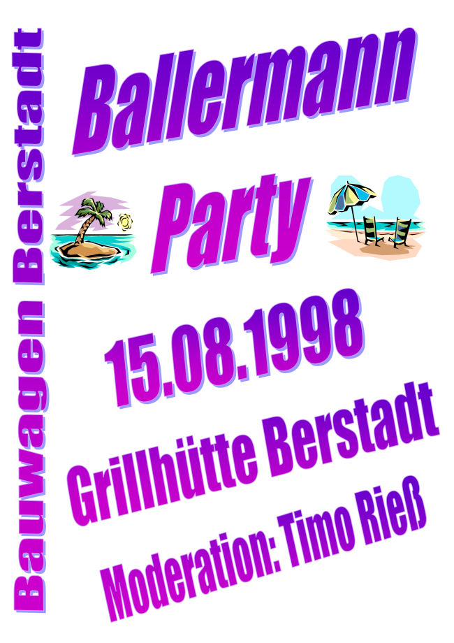 5 Jahre Bauwagen - Ballermannparty